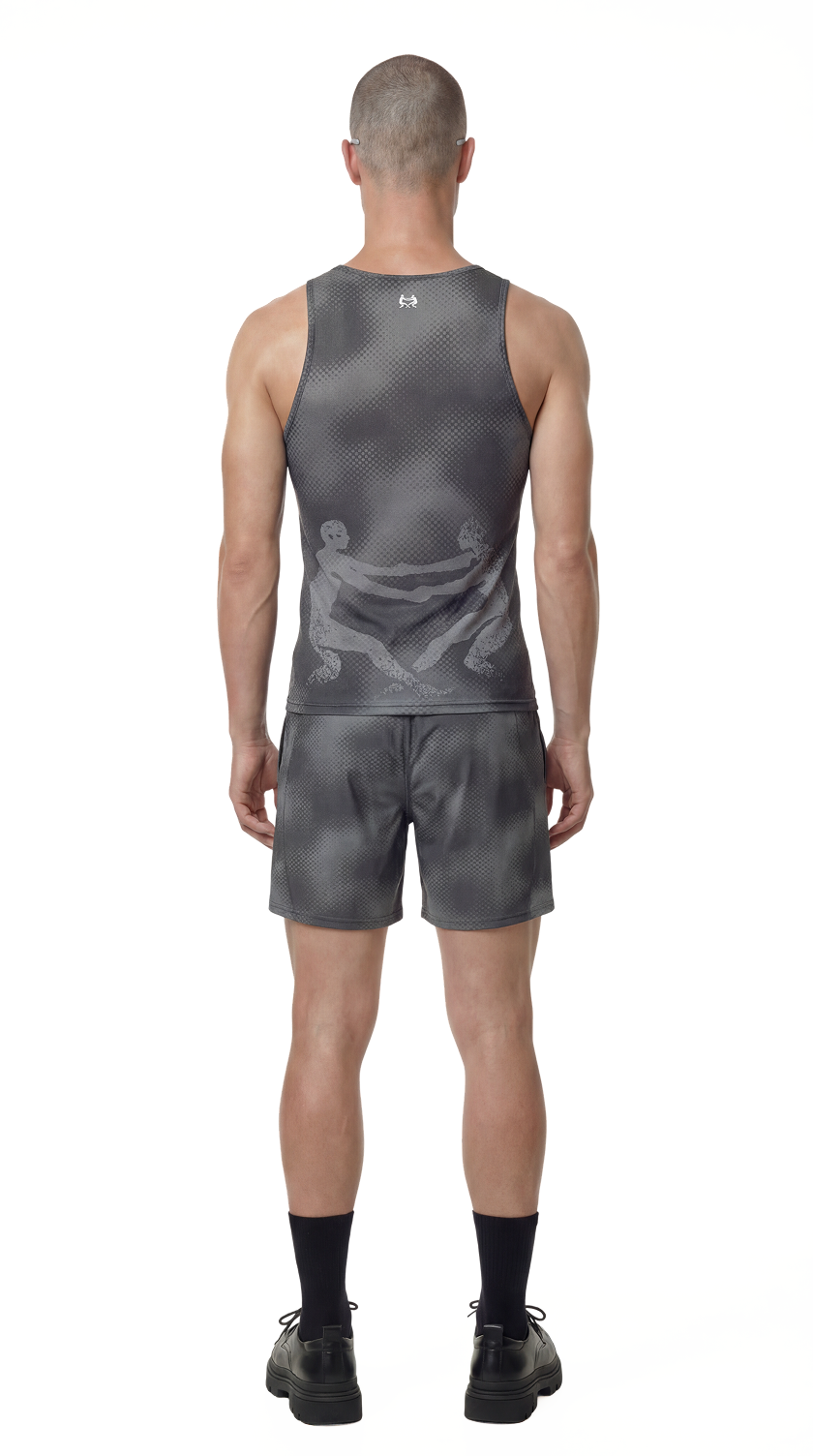 Human Scale Areté Singlet — Drop 01 performance running vest — back view