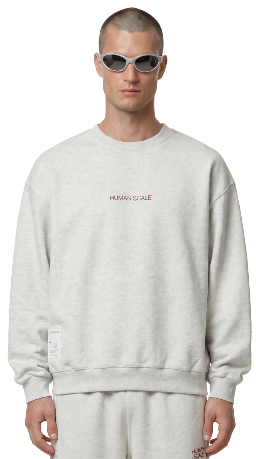 Human Scale Crewneck Anatomy — Drop 01 sweatshirt — detail