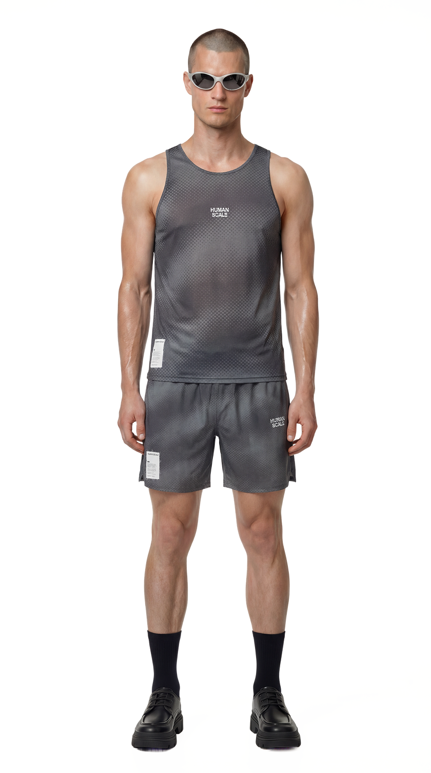 Human Scale Areté Singlet — Drop 01 performance running vest — front view