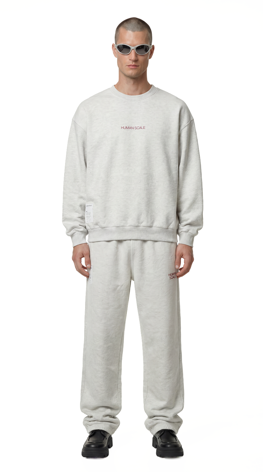 Human Scale Crewneck Anatomy — Drop 01 sweatshirt — front view