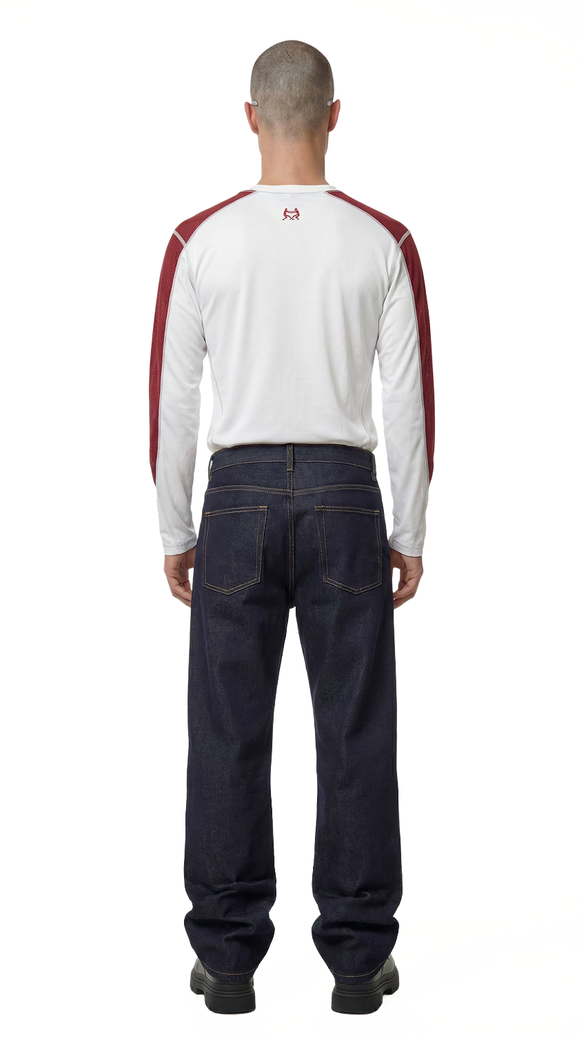 Human Scale Racer Long Sleeve — Drop 01 performance long sleeve — back view