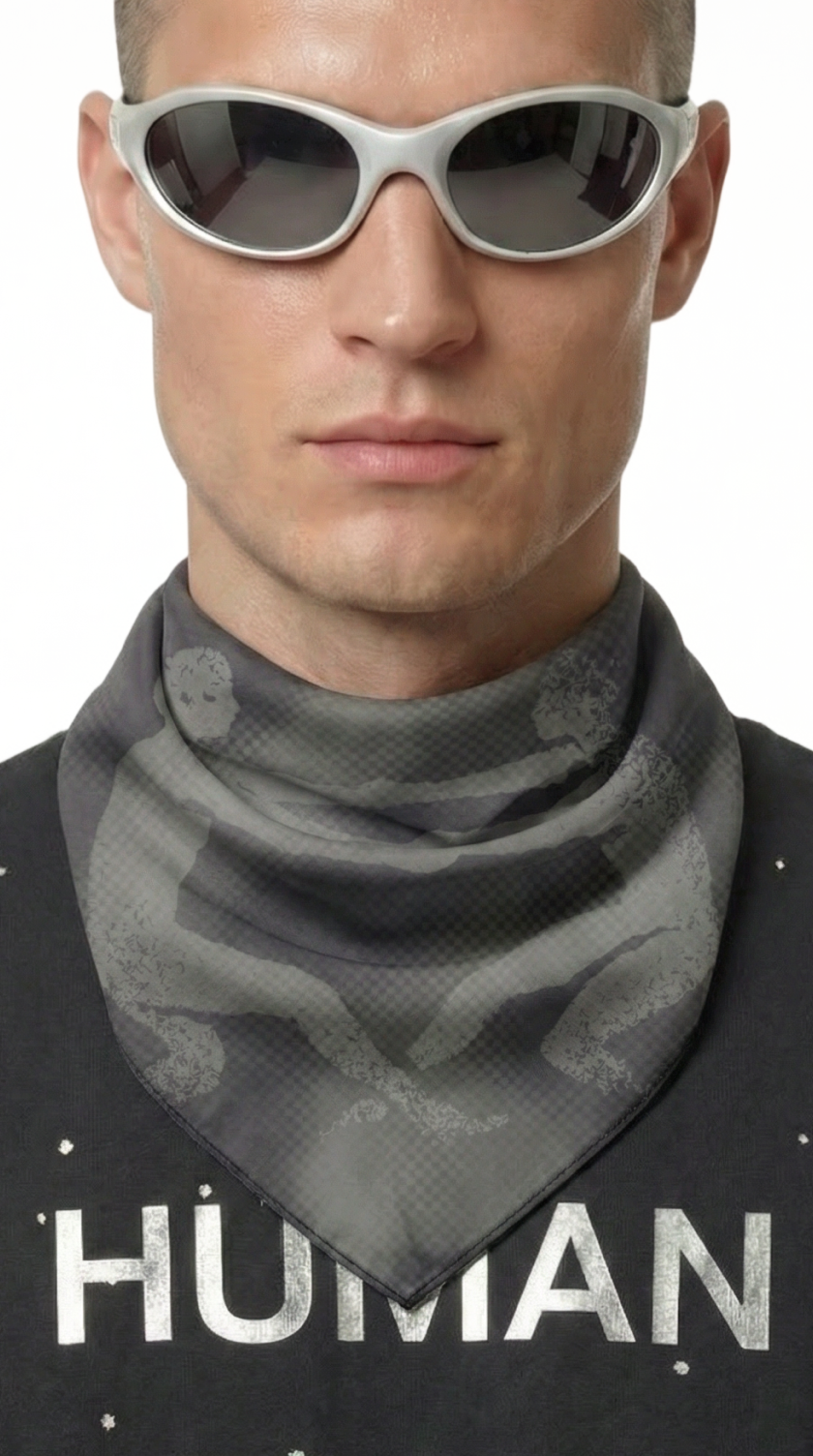 Human Scale Bandana— Drop 01 cap — front view