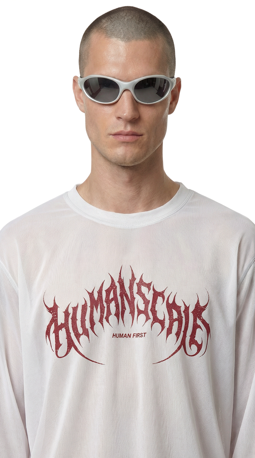 Human Scale Racer Long Sleeve — Drop 01 performance long sleeve — detail