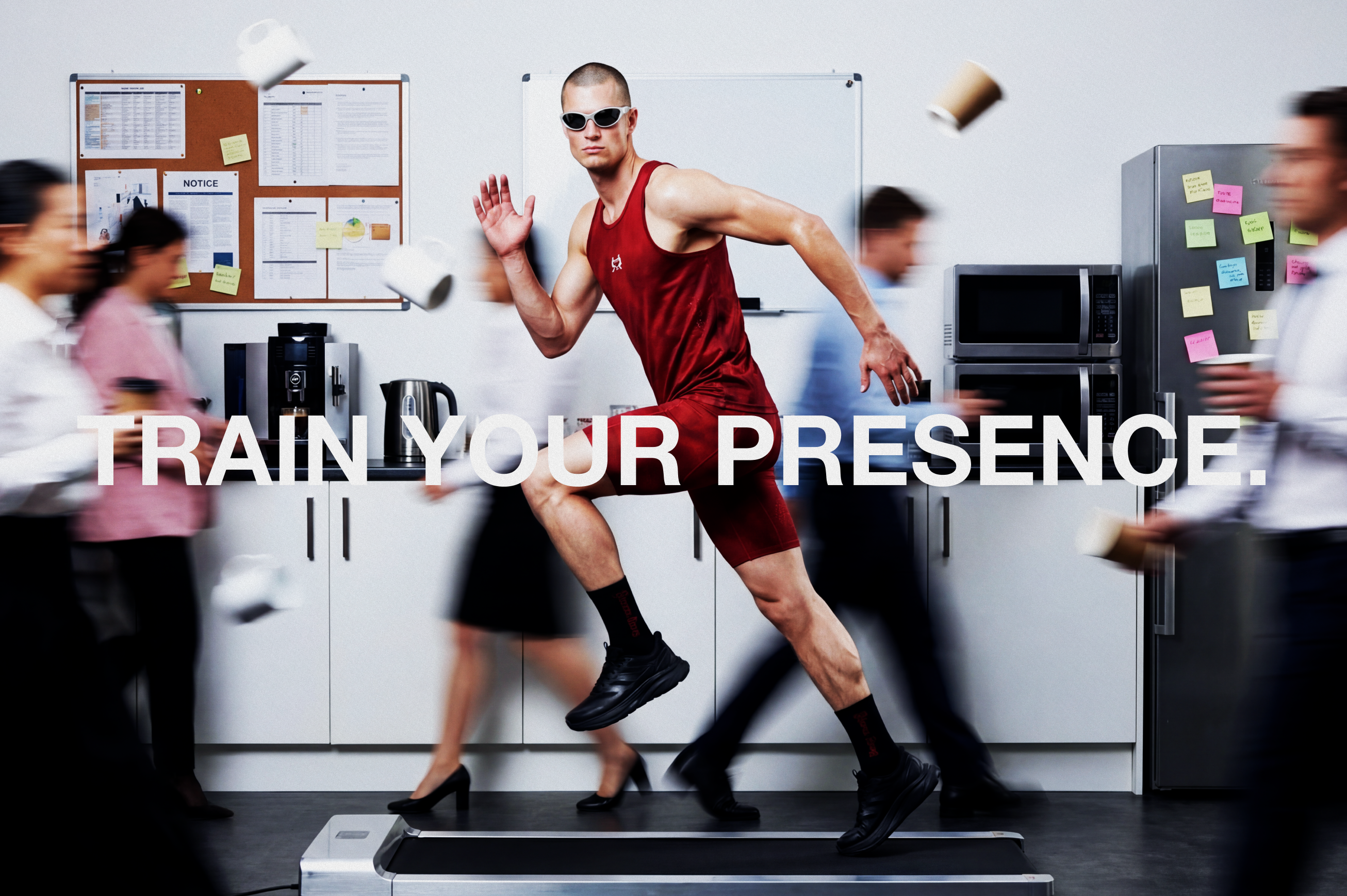 Human Scale Drop 01 — Train Your Presence campaign, performance sportswear