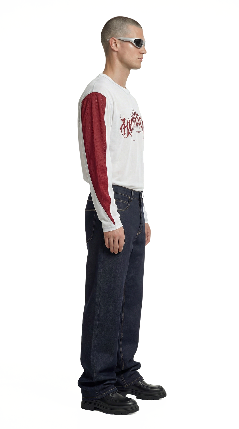 Human Scale Racer Long Sleeve — Drop 01 performance long sleeve — side view